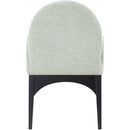 Meridian Waldorf Mint Chenille Fabric Dining Chair IMAGE 2