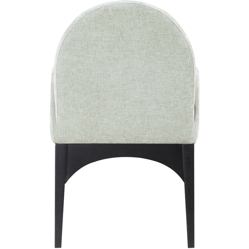 Meridian Waldorf Mint Chenille Fabric Dining Chair IMAGE 2