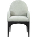Meridian Waldorf Mint Chenille Fabric Dining Chair IMAGE 4