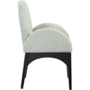 Meridian Waldorf Mint Chenille Fabric Dining Chair IMAGE 5