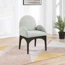 Meridian Waldorf Mint Chenille Fabric Dining Chair IMAGE 8