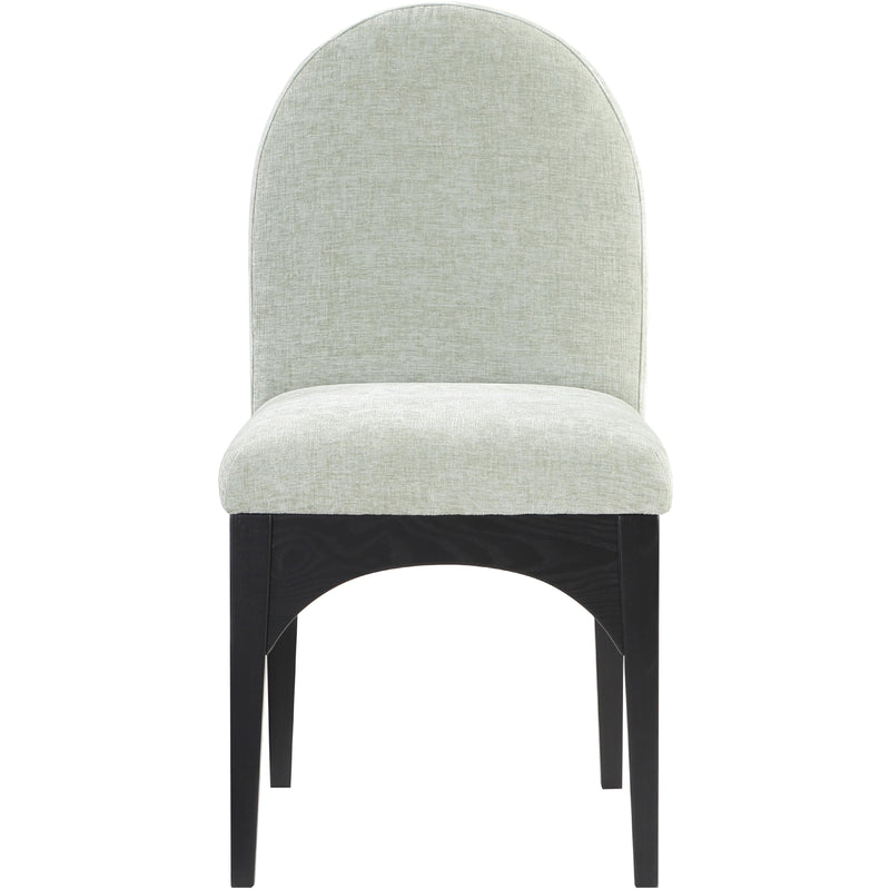 Meridian Waldorf Mint Chenille Fabric Dining Chair IMAGE 4