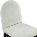 Meridian Waldorf Mint Chenille Fabric Dining Chair IMAGE 7