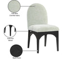 Meridian Waldorf Mint Chenille Fabric Dining Chair IMAGE 9