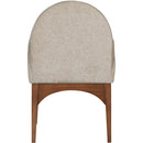 Meridian Waldorf Beige Chenille Fabric Dining Chair IMAGE 2