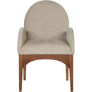 Meridian Waldorf Beige Chenille Fabric Dining Chair IMAGE 4