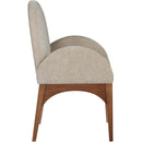 Meridian Waldorf Beige Chenille Fabric Dining Chair IMAGE 5