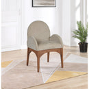 Meridian Waldorf Beige Chenille Fabric Dining Chair IMAGE 8
