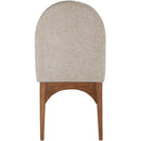 Meridian Waldorf Beige Chenille Fabric Dining Chair IMAGE 2