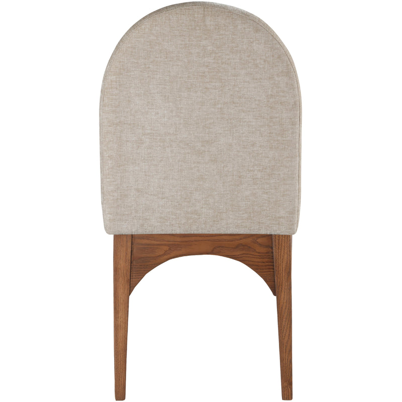 Meridian Waldorf Beige Chenille Fabric Dining Chair IMAGE 2
