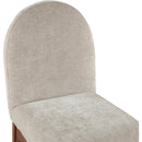 Meridian Waldorf Beige Chenille Fabric Dining Chair IMAGE 7
