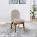 Meridian Waldorf Beige Chenille Fabric Dining Chair IMAGE 8