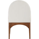 Meridian Waldorf Cream Chenille Fabric Dining Chair IMAGE 2