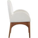 Meridian Waldorf Cream Chenille Fabric Dining Chair IMAGE 5