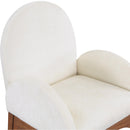 Meridian Waldorf Cream Chenille Fabric Dining Chair IMAGE 6