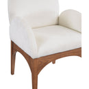 Meridian Waldorf Cream Chenille Fabric Dining Chair IMAGE 7