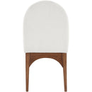 Meridian Waldorf Cream Chenille Fabric Dining Chair IMAGE 2