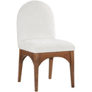 Meridian Waldorf Cream Chenille Fabric Dining Chair IMAGE 3