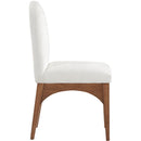 Meridian Waldorf Cream Chenille Fabric Dining Chair IMAGE 5