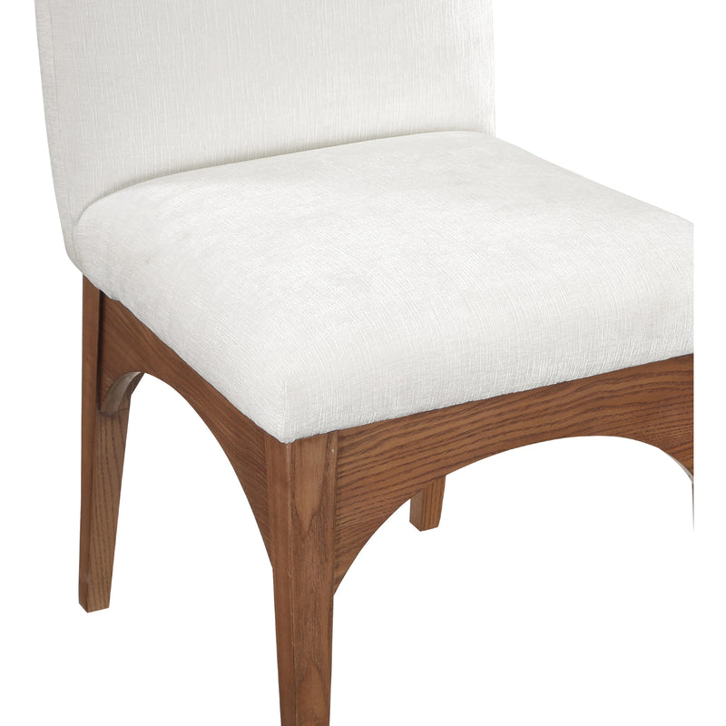 Meridian Waldorf Cream Chenille Fabric Dining Chair IMAGE 6
