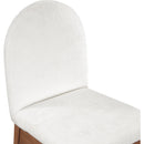 Meridian Waldorf Cream Chenille Fabric Dining Chair IMAGE 7