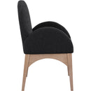 Meridian Waldorf Black Boucle Fabric Dining Chair IMAGE 4