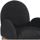 Meridian Waldorf Black Boucle Fabric Dining Chair IMAGE 5