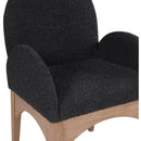 Meridian Waldorf Black Boucle Fabric Dining Chair IMAGE 6