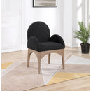 Meridian Waldorf Black Boucle Fabric Dining Chair IMAGE 7