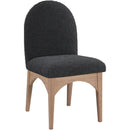 Meridian Waldorf Black Boucle Fabric Dining Chair IMAGE 3
