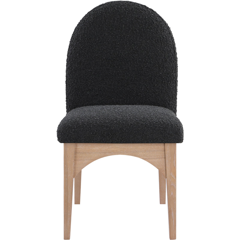 Meridian Waldorf Black Boucle Fabric Dining Chair IMAGE 4
