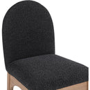 Meridian Waldorf Black Boucle Fabric Dining Chair IMAGE 6