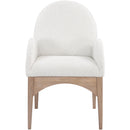 Meridian Waldorf Cream Boucle Fabric Dining Chair IMAGE 3