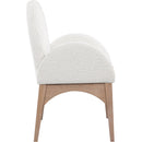 Meridian Waldorf Cream Boucle Fabric Dining Chair IMAGE 4