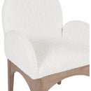 Meridian Waldorf Cream Boucle Fabric Dining Chair IMAGE 6