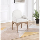 Meridian Waldorf Cream Boucle Fabric Dining Chair IMAGE 7