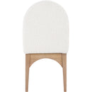 Meridian Waldorf Cream Boucle Fabric Dining Chair IMAGE 2