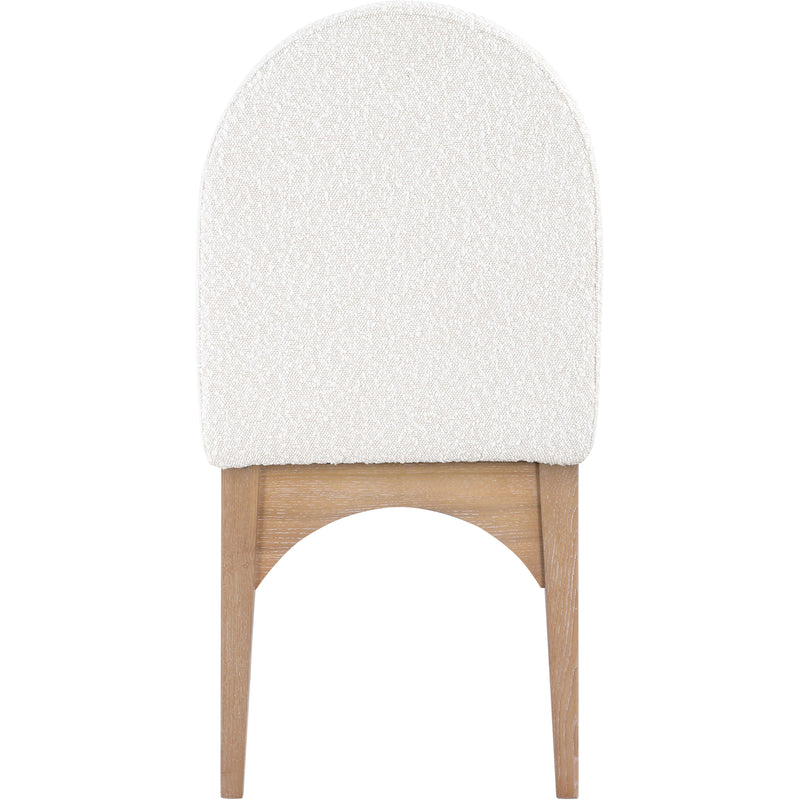 Meridian Waldorf Cream Boucle Fabric Dining Chair IMAGE 2