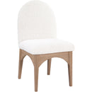 Meridian Waldorf Cream Boucle Fabric Dining Chair IMAGE 3