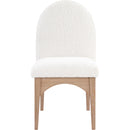 Meridian Waldorf Cream Boucle Fabric Dining Chair IMAGE 4