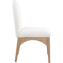 Meridian Waldorf Cream Boucle Fabric Dining Chair IMAGE 5
