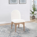 Meridian Waldorf Cream Boucle Fabric Dining Chair IMAGE 8