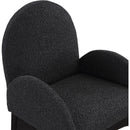 Meridian Waldorf Black Boucle Fabric Dining Chair IMAGE 6
