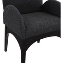 Meridian Waldorf Black Boucle Fabric Dining Chair IMAGE 7