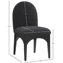 Meridian Waldorf Black Boucle Fabric Dining Chair IMAGE 10