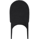 Meridian Waldorf Black Boucle Fabric Dining Chair IMAGE 2