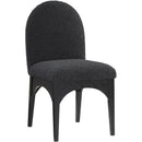 Meridian Waldorf Black Boucle Fabric Dining Chair IMAGE 3