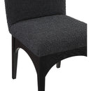Meridian Waldorf Black Boucle Fabric Dining Chair IMAGE 6