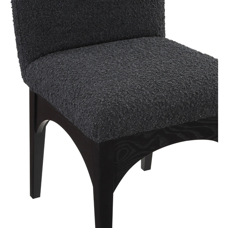 Meridian Waldorf Black Boucle Fabric Dining Chair IMAGE 6