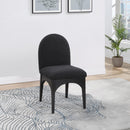Meridian Waldorf Black Boucle Fabric Dining Chair IMAGE 8